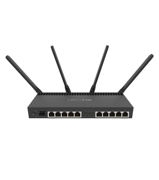 Маршрутизатор MIKROTIK RB4011iGS+5HacQ2HnD-IN 10x10/100/1000 LAN, 1 SFP+, 2,4Ghz/5Ghz, 802.11a/b/g/n/ac