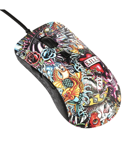 Мышь проводная Qumo Splash M40 черный, 3200 dpi, USB, кнопки - 6