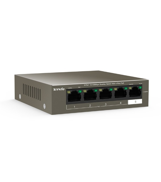 Коммутатор Tenda TEF1105P-4-63W 5PORT 10/100M