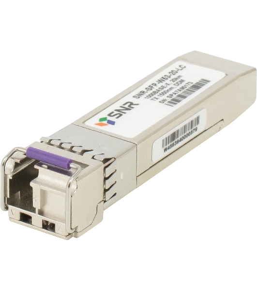 Модуль SNR SFP WDM, дальность до 20км (14dB), 1550нм