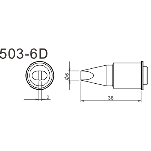 Жало для паяльника Quick 503-6D