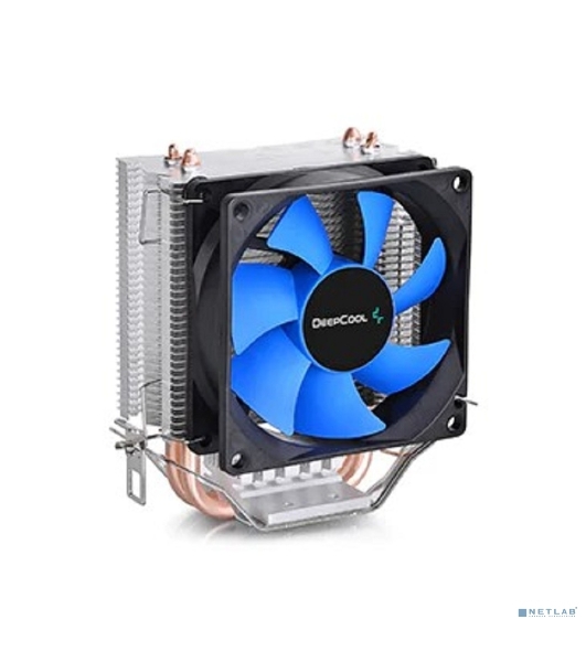 Кулер для процессора DEEPCOOL ICE EDGE MINI FS V2.0 синий, 80 мм, алюминий/медь, 2200 об/мин, 24.7 дБ, 3 pin, 100 Вт, 112 мм