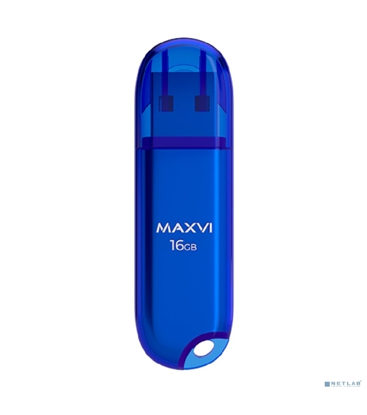 Флешка USB Maxvi P1 (FD16GBUSB20C10P1 blue), 16Gb, USB 2.0, R/W 12/5, синий