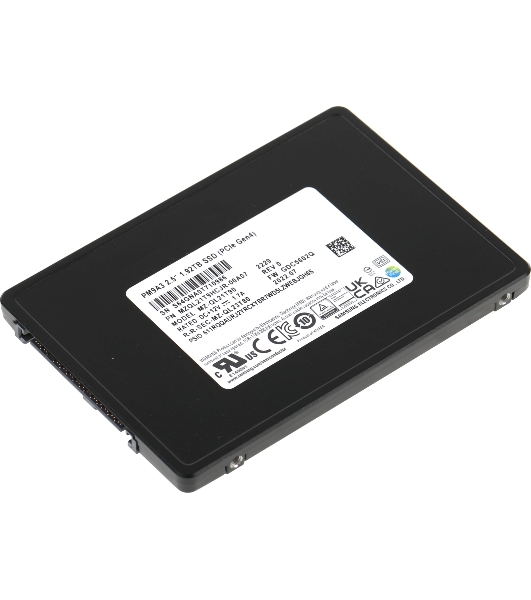 Накопитель SSD Samsung Enterprise, 1.92Tb, PCIe 3.1 x4, 2.5', U.2, NVMe, R/W 3200/2000