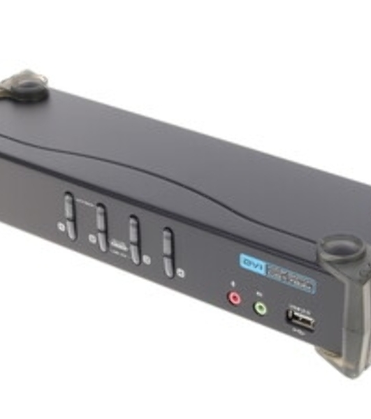 Переключатель ATEN KVM Switch CS1764A-AT-G 4-х портовый USB 2.0 DVI KVMP-переключатель (KVM Switch)