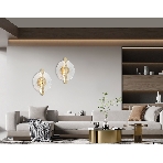 Настенный светодиодный светильник Ambrella light LH31143 BS/CL латунь/прозрачный 13W 3000K 280*70*350, фото 1