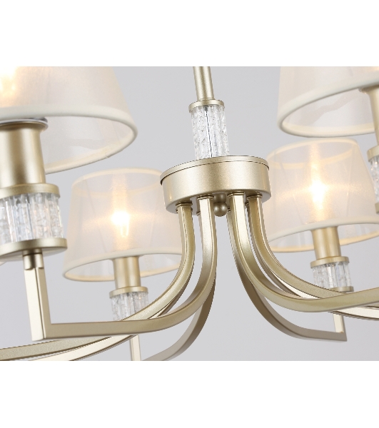 Люстра Ambrella light LH71217/8 CGD золото E14/8 max 40W D790*750