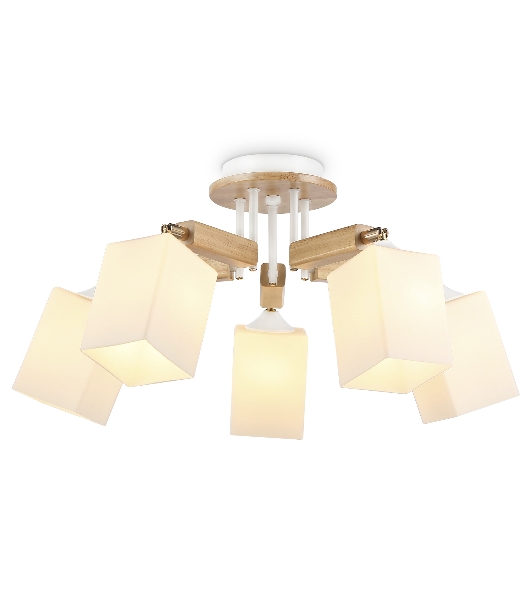 Светильник Ambrella light TR9518/5 WH/GD/FR белый/золото/белый матовый E27*5 max 40W D670*260