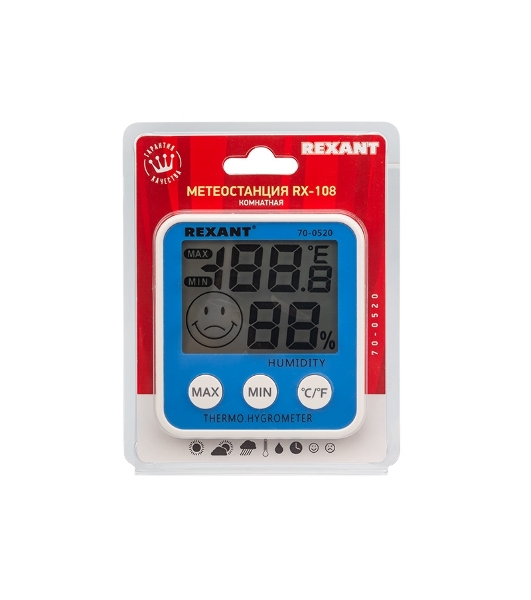 Метеостанция комнатная Rexant RX-108