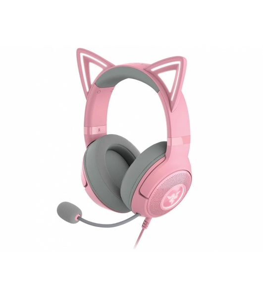 Гарнитура Razer Kraken Kitty V2 Quartz розовый, проводная, USB, подсветка
