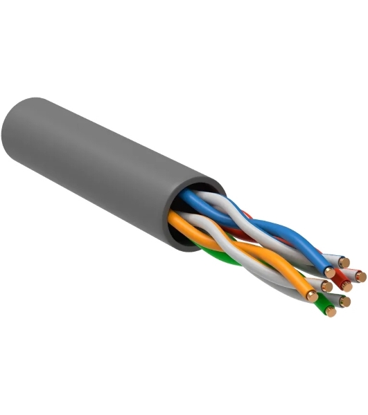 Кабель информационный ITK Generica BC1-C5E04-121-305-TL-R-G кат.5E U/UTP 4X2 100Om LSZH внутренний 305м серый