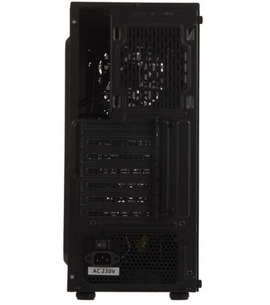 Компьютерный корпус Miditower ExeGate EVO-8243-EVO800 (ATX, БП EVO800RGb с вент. 12 см, 2хUSB+1хUSB 3.0, черный, 3 вент. с RGb подсветкой, боковая панель - закаленное стекло)