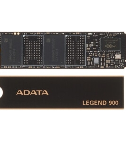 Накопитель SSD ADATA LEGEND 900, 512Gb, PCIe 4.0 x4, M.2 2280, NVMe, R/W 6200/2300, с радиатором