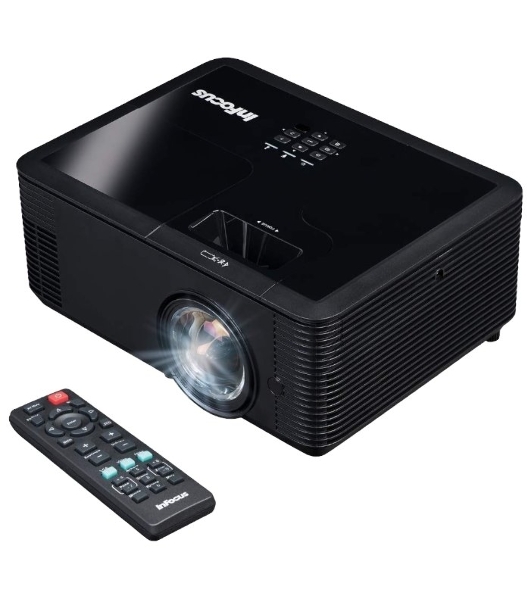 Проектор INFOCUS IN136ST DLP, 4000 ANSI Lm,WXGA (1280x800), 28500:1, 0.521:1, 3.5мм in,Composite video, VGA, HDMI 1.4a x3 (поддержка 3D), USB-A (для SimpleShare и др.), лампа 15000ч.(ECO mode),3.5мм out, Monitor out(VGA),RS232,RJ45,21дБ, 4,5 кг.