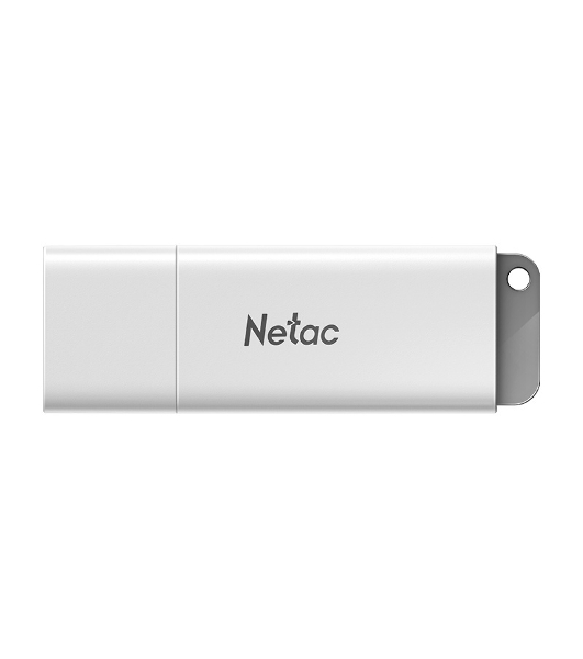 Флешка USB Netac U185 (NT03U185N-016G-20WH), 16Gb, USB 2.0, R/W 25/10, белый/серый