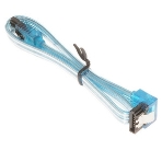 Кабель интерфейсный SATA Cablexpert CC-SATAM-DATA90-TR-30CM, Sata3 7pin/7pin, мет.защелка, угловой разъем, 30 см, прозрачный, пакет, фото3