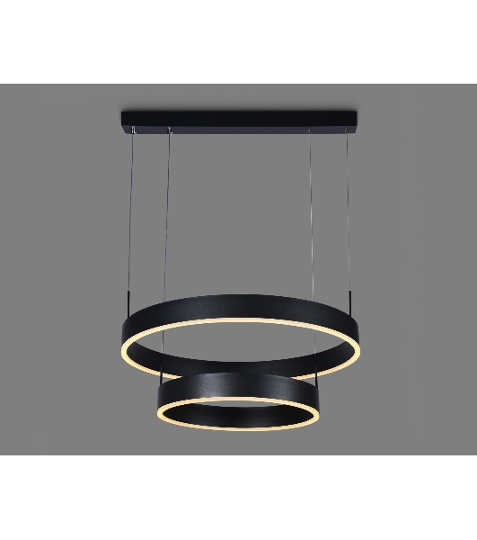 Светильник Ambrella light FA6612/2 BK черный 85W D400/600*730 (ПДУ РАДИО 2.4G)