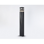 Светильник Ambrella light ST2588 BK/CL черный/прозрачный IP54 E27 max 40W 110*65*800, фото3