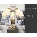 Светильник Ambrella light TR9518/5 WH/GD/FR белый/золото/белый матовый E27*5 max 40W D670*260, фото5