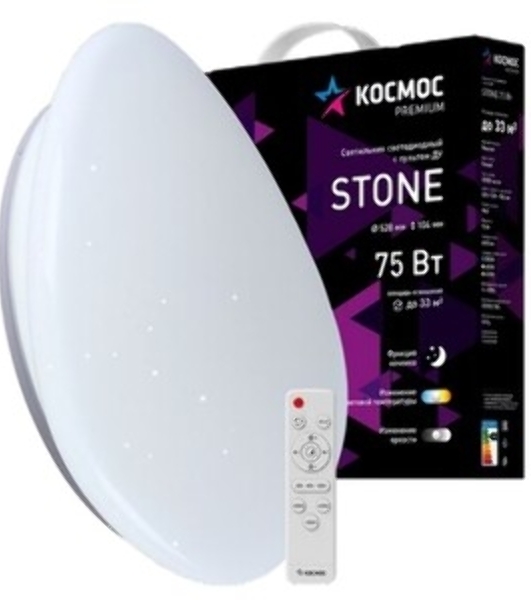 Настенно-потолочный светодиодный светильник Космос KSlim48w_W4500K белый/белый