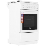 Плита газовая De Luxe 5040.31г(кр) ЧР белый, конфорок 4 шт, духовка 46 л, 50 см x 85 см x 50 см, фото5