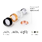 Корпус светильника C6526 SBK черный песок 160*80*H25mm MR16 GU5.3, фото 1