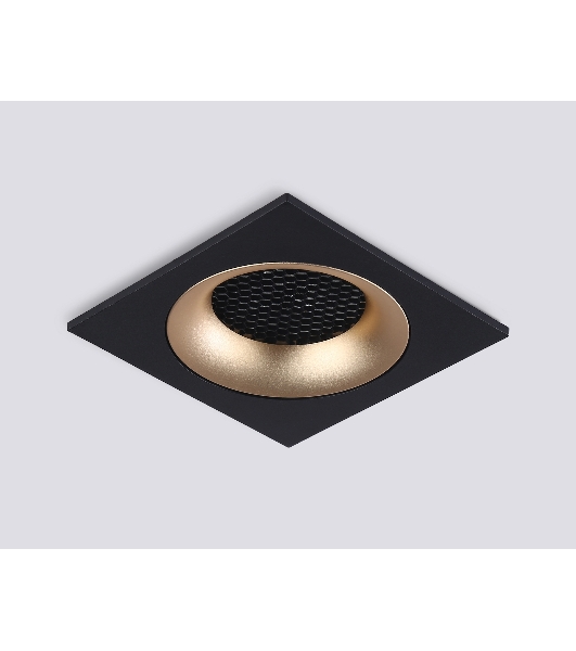 Светильник встраиваемый Ambrella light TN102730 BK/GD черный/золото GU5.3 92*92*23