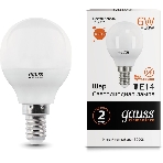 Лампа cветодиодная Gauss LED Elementary Globe 6W E14 2700Kарт.LD53116, фото4