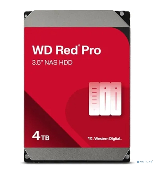 Жесткий диск WD Red Pro WD4005FFBX, 4ТБ, HDD, SATA III, 3.5'