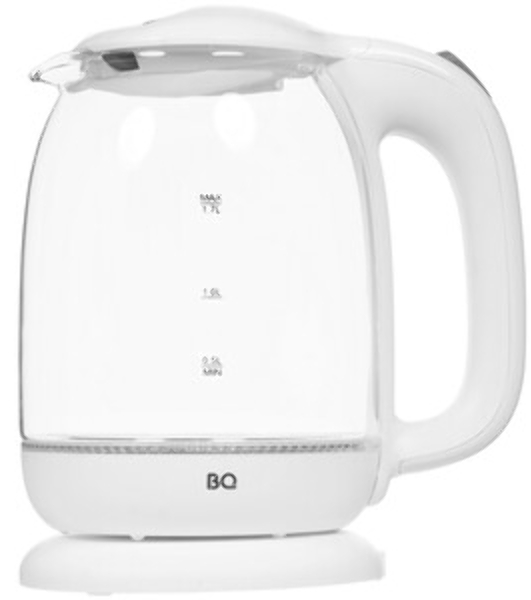 Электрочайник BQ KT1830G черный, 1.7 л, 2200 Вт, скрытый нагревательный элемент