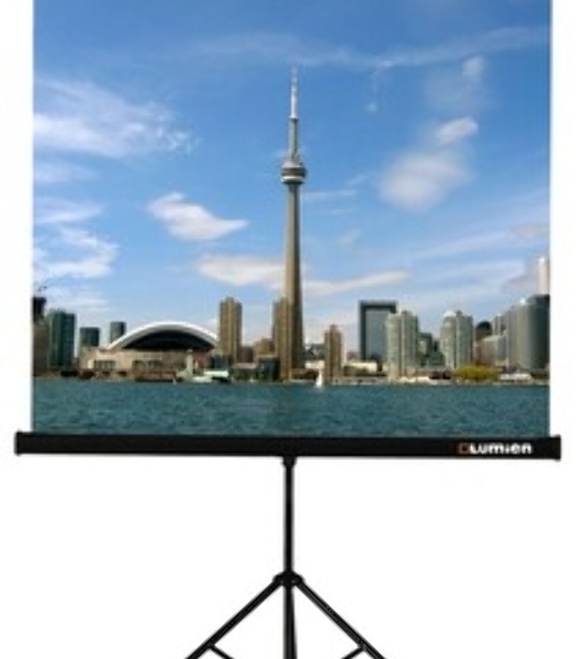 Экран на треноге Lumien 200x200 см Eco View LEV-100103 1:1 напольный рулонный