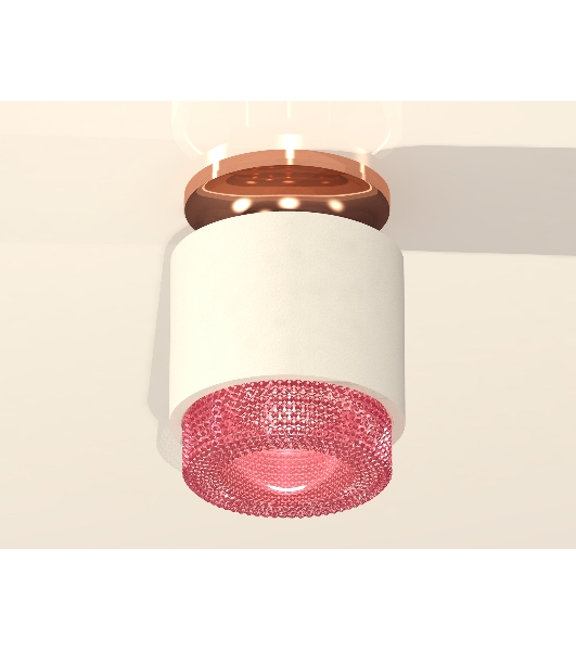 Светильник Ambrella Light XS7510142 SWH/PI белый песок/розовый MR16 GU5.3 (N7930, C7510, N7193)