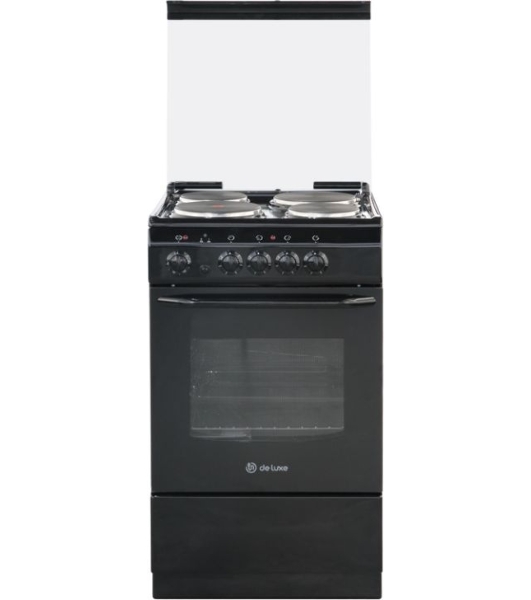 Плита электрическая De Luxe 5004.13э КР белый, конфорок 4 шт, духовка 43 л, 50 см x 85 см x 50 см