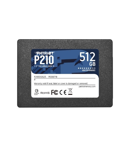Накопитель SSD Patriot P210, 512Gb, SATA III, 2.5', R/W 520/430