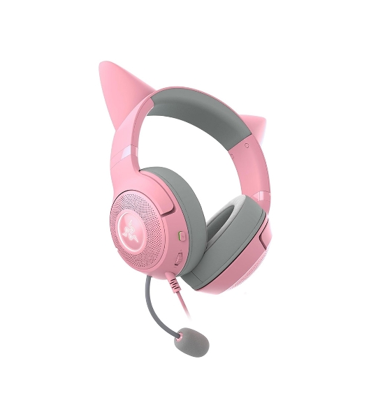 Гарнитура Razer Kraken Kitty V2 Quartz розовый, проводная, USB, подсветка