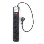 Фильтр-удлинитель PowerCube 0.5 м, 5 розеток,10А (SPG5-С1), черный графит 20850, фото 1