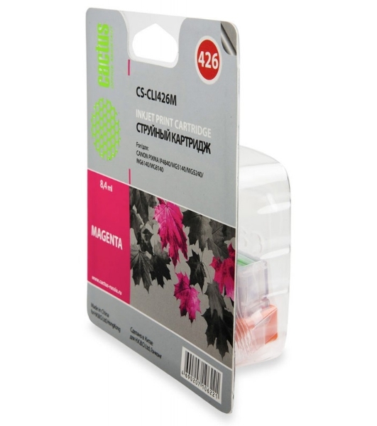 Картридж струйный Cactus CS-CLI426M пурпурный (8,4 мл.) для Canon MG5140/5240/6140/8140/MX884