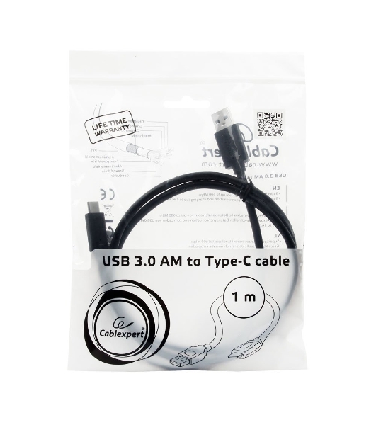 Кабель Cablexpert CCP-USB3-AMCM-1M Кабель USB3.0 AM/USB3.1TypeC, 1м
