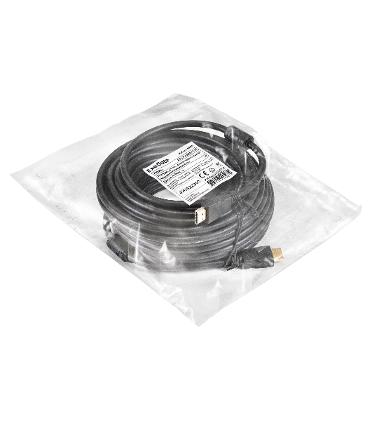 Кабель HDMI ExeGate EX-CC-HDMI-15.0F (19M/19M, 15м, v1.4b, ферритовые кольца, позолоченные контакты)