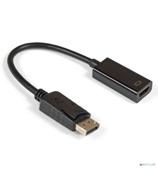Кабель-переходник ExeGate EX284921RUS DisplayPort-HDMI ExeGate EX-DPM-HDMIF-0.15 (20M/19F, 0,15м)