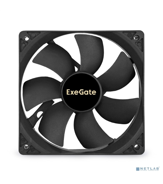 Вентилятор для корпуса ExeGate EX12025S2P черный, 120 мм, 1500 об/мин, 24 дБ, 2 pin