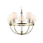 Люстра Ambrella light LH71251/5 BS/WH латунь/белый E14/5 max 40W D700*990, фото8