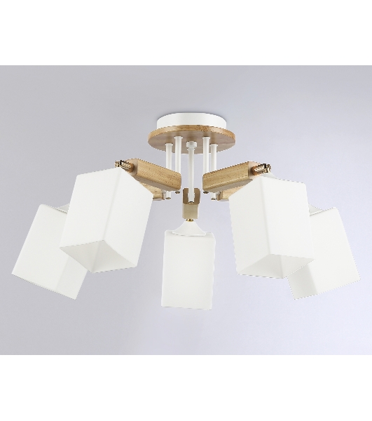 Светильник Ambrella light TR9518/5 WH/GD/FR белый/золото/белый матовый E27*5 max 40W D670*260