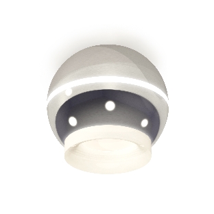Светильник Ambrella Light XS1104030 PSL/FR серебро полированное/белый матовый MR16 GU5.3 LED 3W 4200K (C1104, N7165)