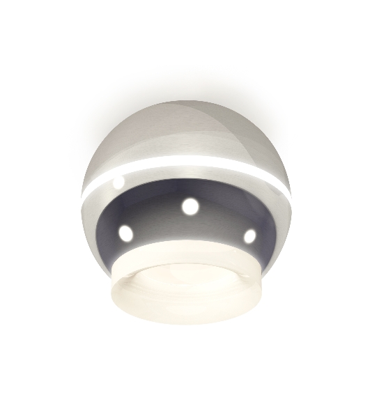 Светильник Ambrella Light XS1104030 PSL/FR серебро полированное/белый матовый MR16 GU5.3 LED 3W 4200K (C1104, N7165)