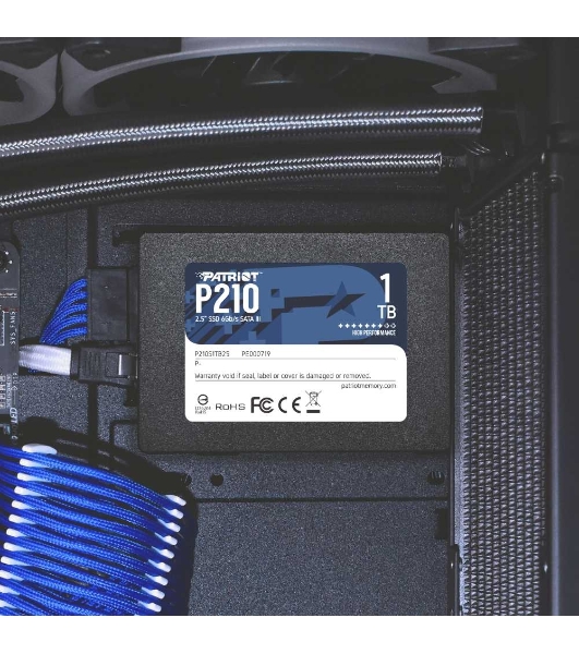 Накопитель SSD Patriot P210, 1Tb, SATA III, 2.5', R/W 520/430