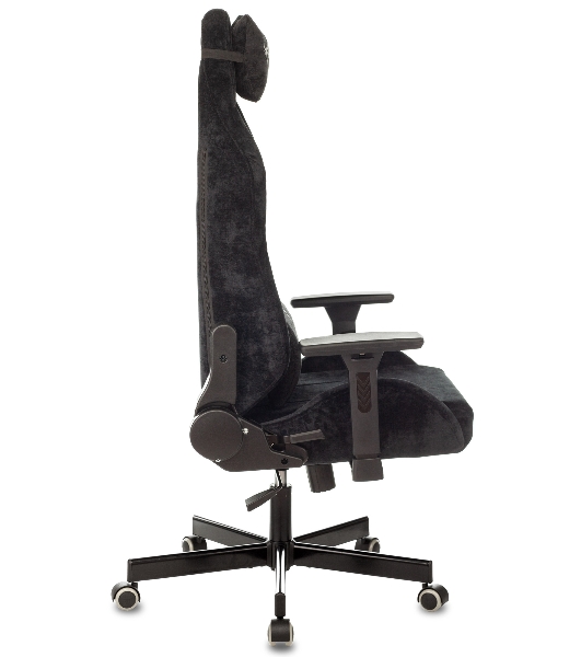 Кресло игровое Бюрократ Knight N1 Fabric черный Light-20, с подголов. крестовина металл