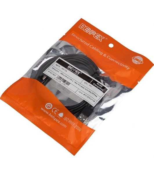 Кабель USB (m)-USB Type-C (m) 2м черный