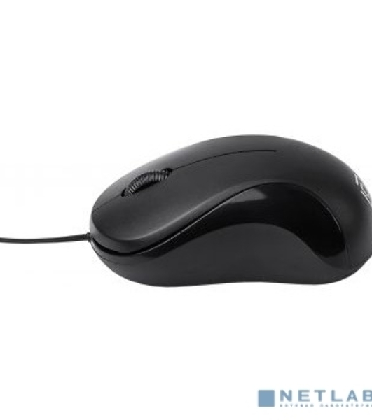 Мышь проводная Oklick 115SR черный, 1000 dpi, USB, кнопки - 3