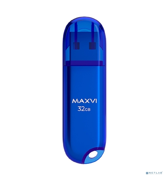 Флешка USB Maxvi P1 blue (FD32GBUSB20C10P1), 32Gb, USB 2.0, R/W 15/5, синий